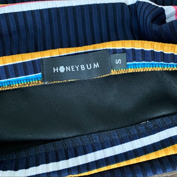 Honeybum Striped Ribbed Pencil Skirt - Picture 9 of 9